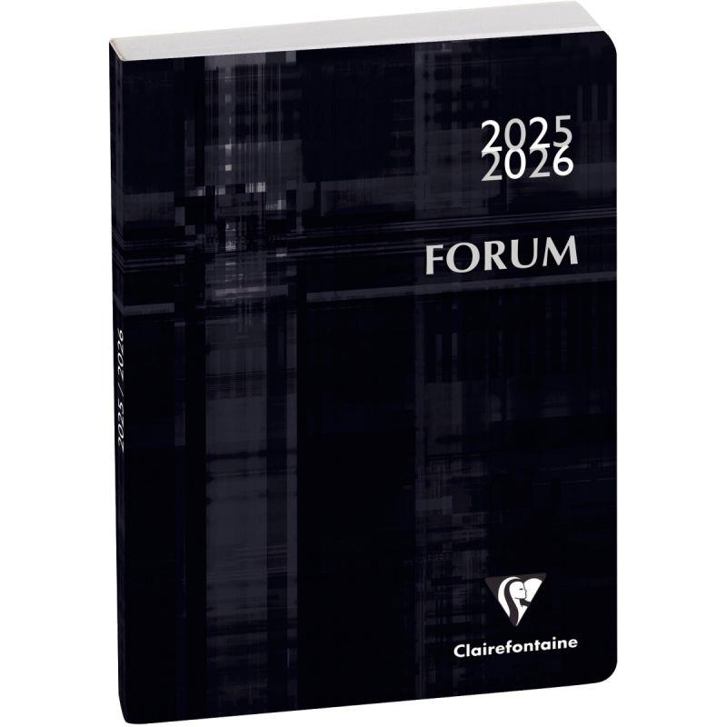 Image de  Agenda journalier Forum 12x17 Métric noir 