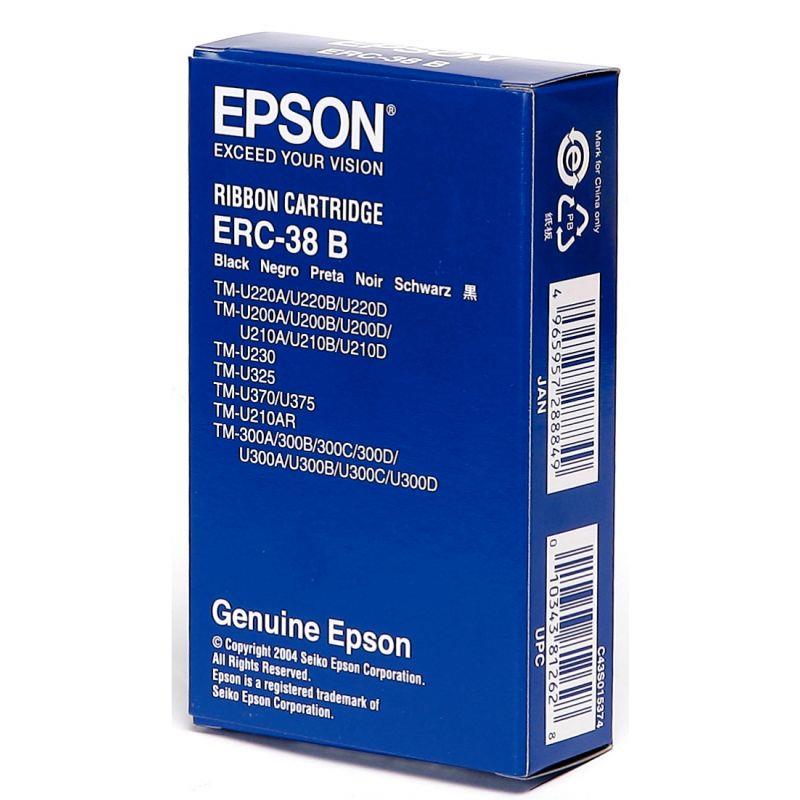 Image de  Epson S015374 - ERC38.B cassette noire authentique 