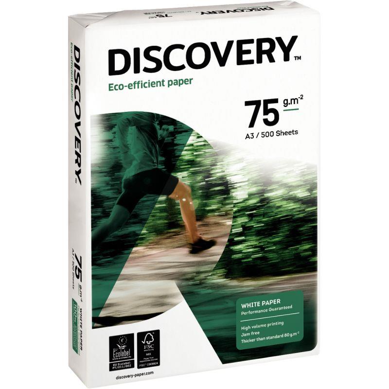 Image de  Ramette de 500 feuilles format A3 75g blanc DISCOVERY 