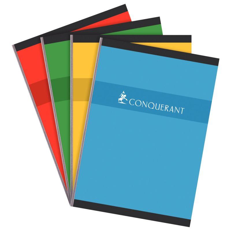 Image de  Cahier broché 192 pages CONQUERANT, format A4, seyès, papier 70g 