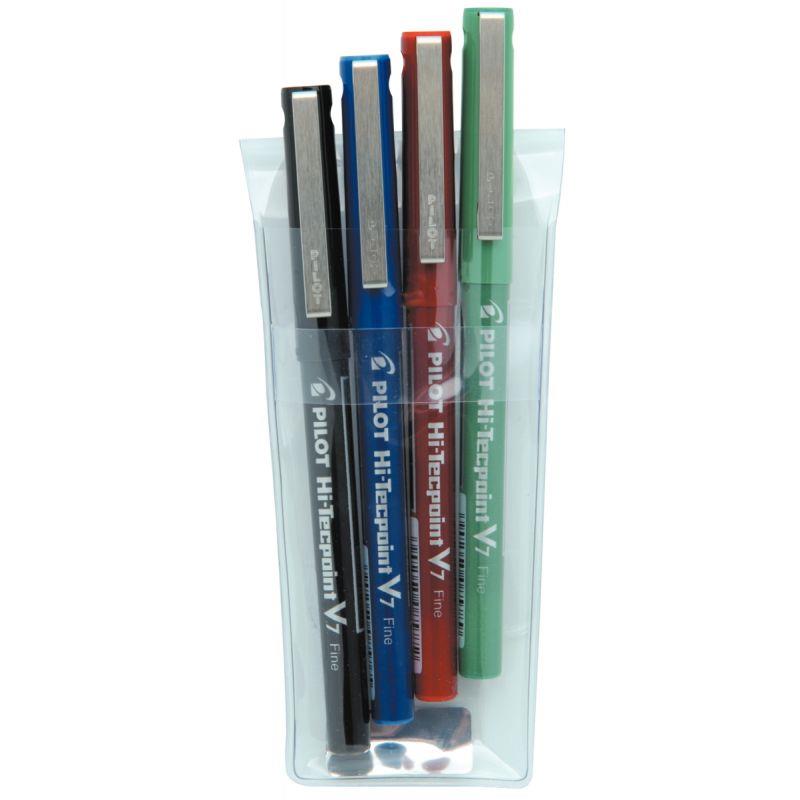 Image de  Pochette de 4 stylos V7 assortis 