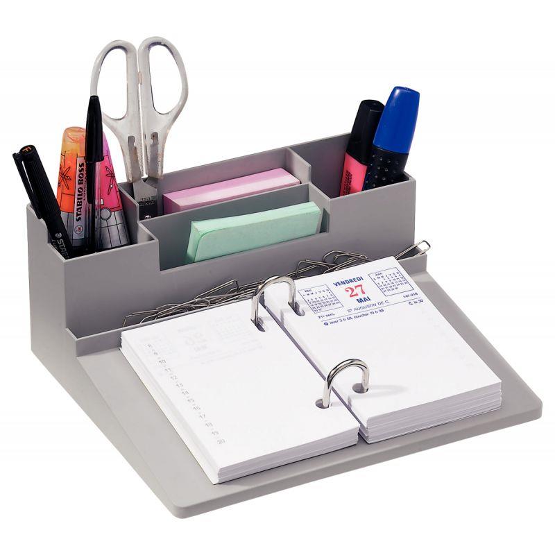 Image de  Socle plastique multifonction gris 