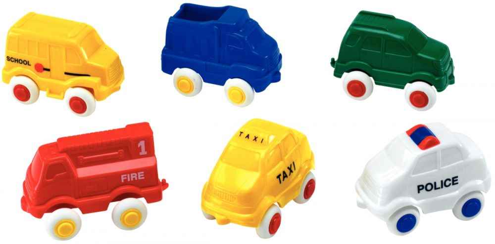 Image de  Seau de 15 véhicules Viking Toys 