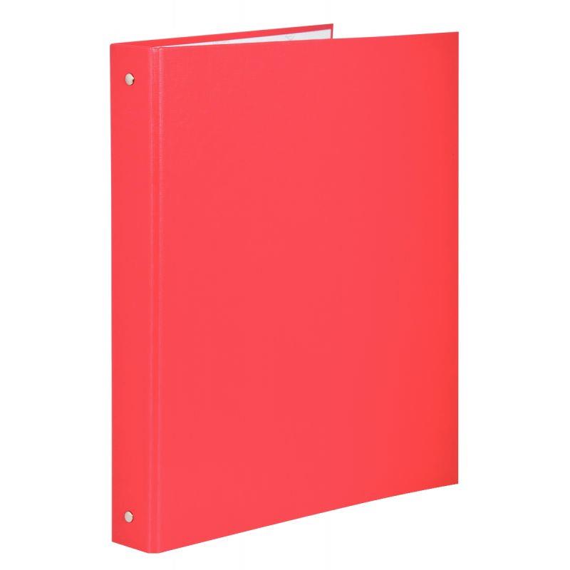Image de  Classeur 4 anneaux en carton plastifié, format A4, dos 4 cm, rouge 