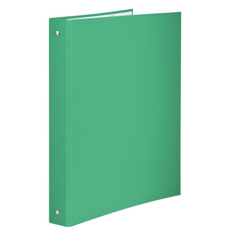 Image de  Classeur 4 anneaux en carton plastifié, format A4, dos 4 cm, vert 