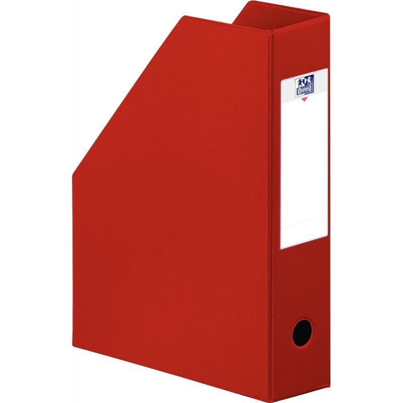 Image de  Porte-revues OXFORD en PVC dos 10cm rouge 