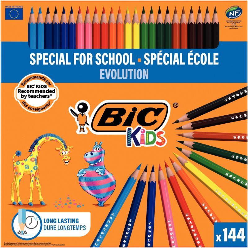 Image de  Classpack de 144 crayons de couleur Évolution assortis 