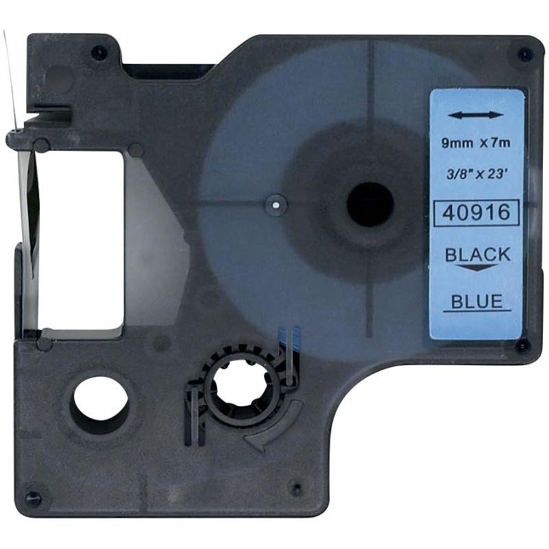 Image de  Recharge DYMO D1 noir sur bleu 9MM x 7M compatible 