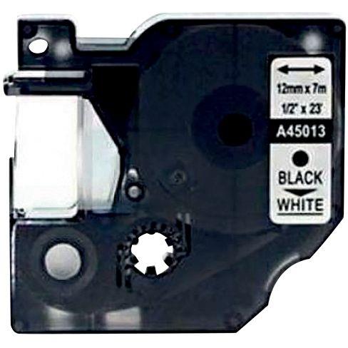 Image de  Recharge DYMO D1 noir sur blanc 12MM x 7M compatible 