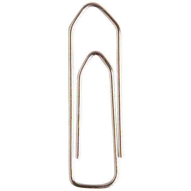 Ref. 48904, Boîte de 1000 trombones 25 mm bout chevron nickelé, marque N.C