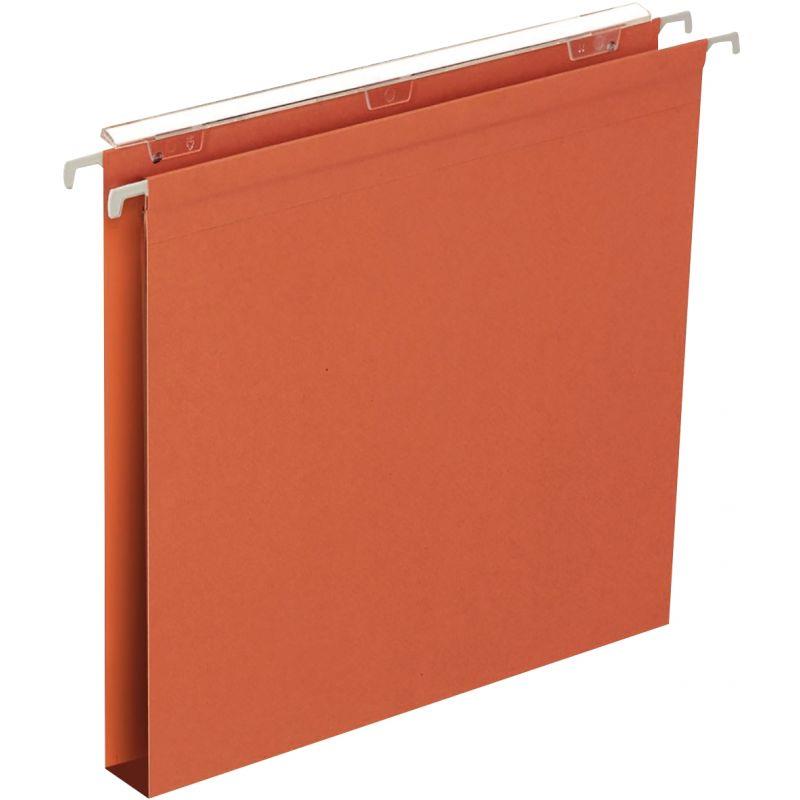 Image de  Paquet de 25 dossiers suspendus en kraft recyclé 230g pour tiroir, dos 30 mm 