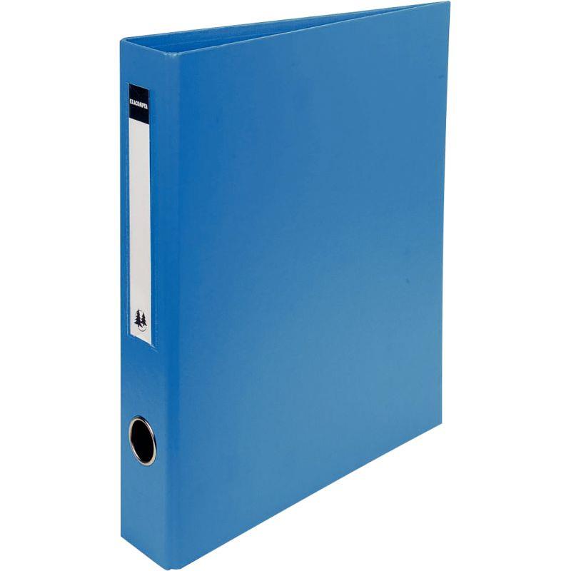 Image de  Classeur rigide rembordé PVC, 4 anneaux en D, format A4+, dos 7 cm, bleu 