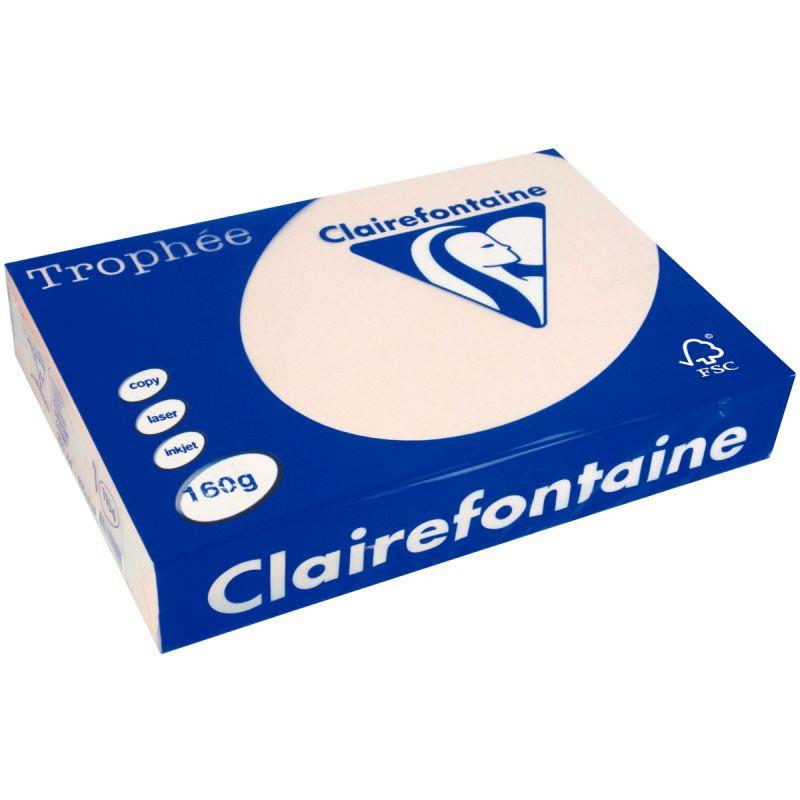 Image de  Paquet de 250 feuilles format A3 160g saumon CLAIREFONTAINE 