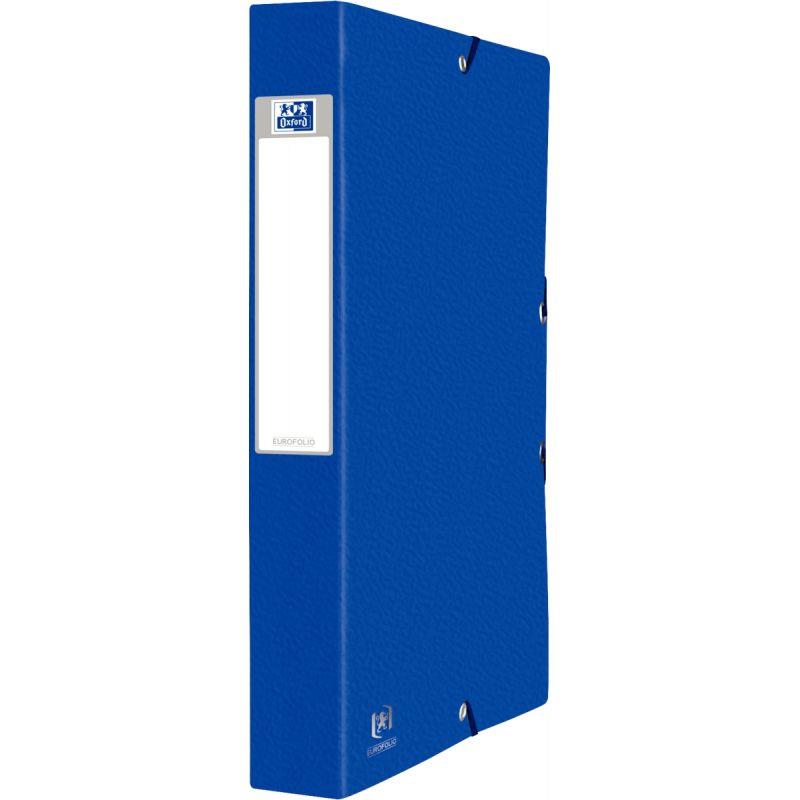 Image de  Boite de classement en carte grainée EUROFOLIO+ dos 4 cm, bleu 