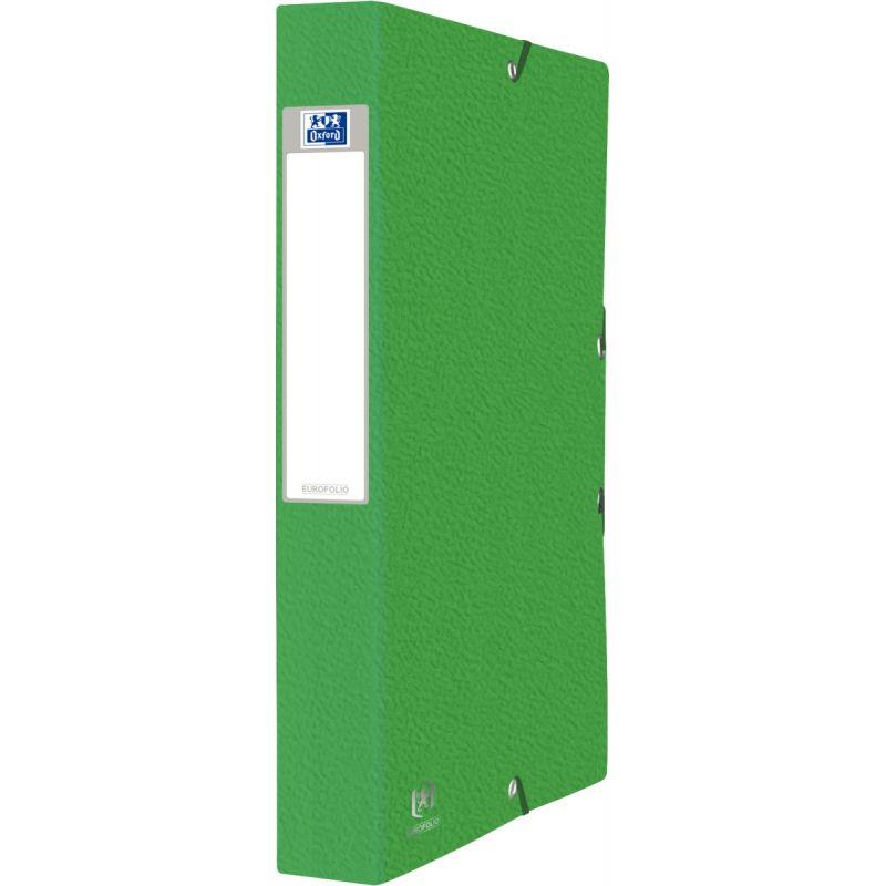 Image de  Boite de classement en carte grainée EUROFOLIO+ dos 4 cm, vert 