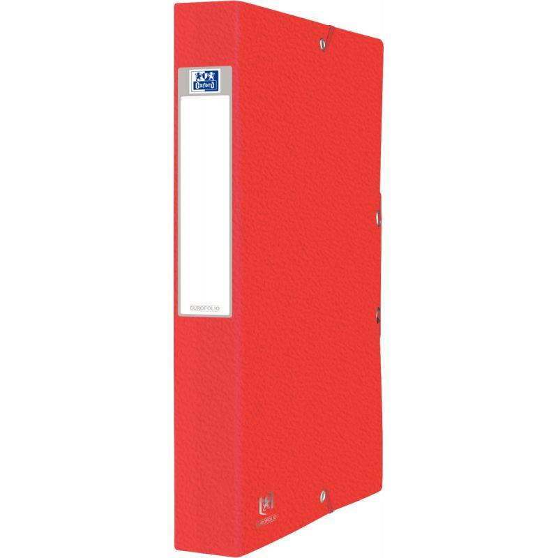 Image de  Boite de classement en carte grainée EUROFOLIO+ dos 4 cm, rouge 