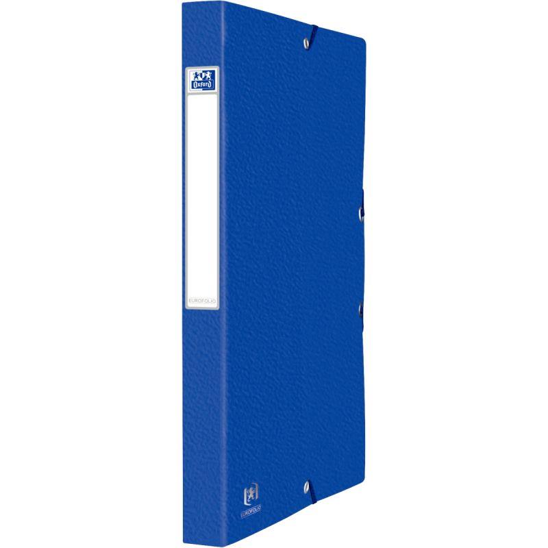 Image de  Boite de classement en carte grainée EUROFOLIO+ dos 2,5 cm, bleu 