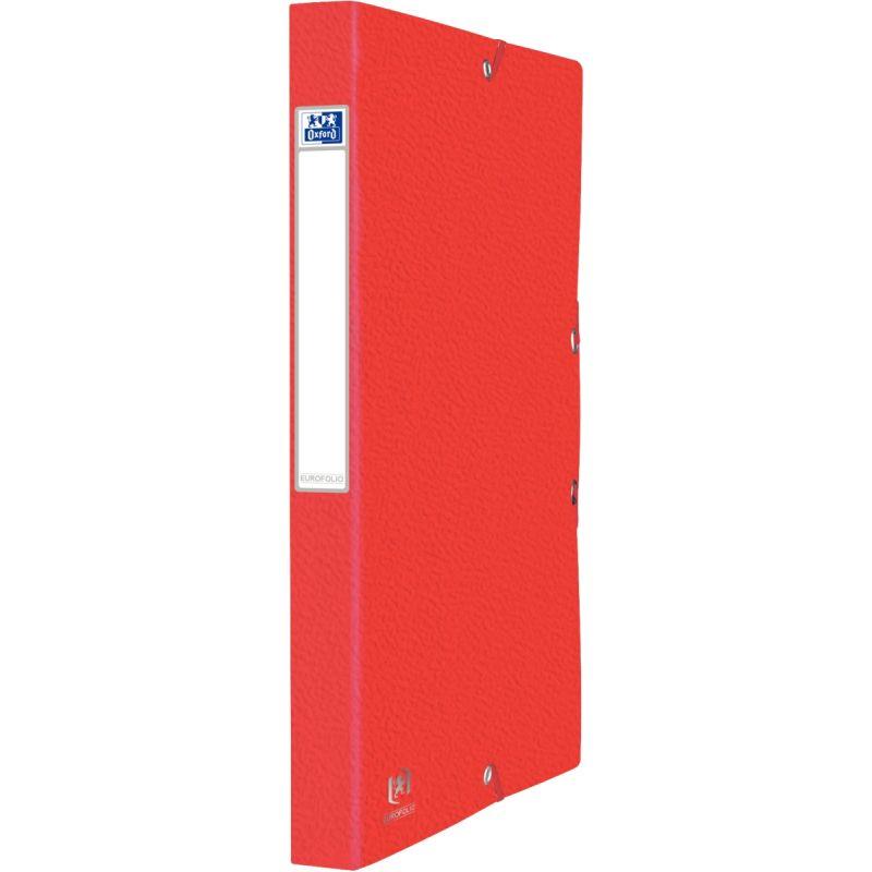 Image de  Boite de classement en carte grainée EUROFOLIO+ dos 2,5 cm, rouge 