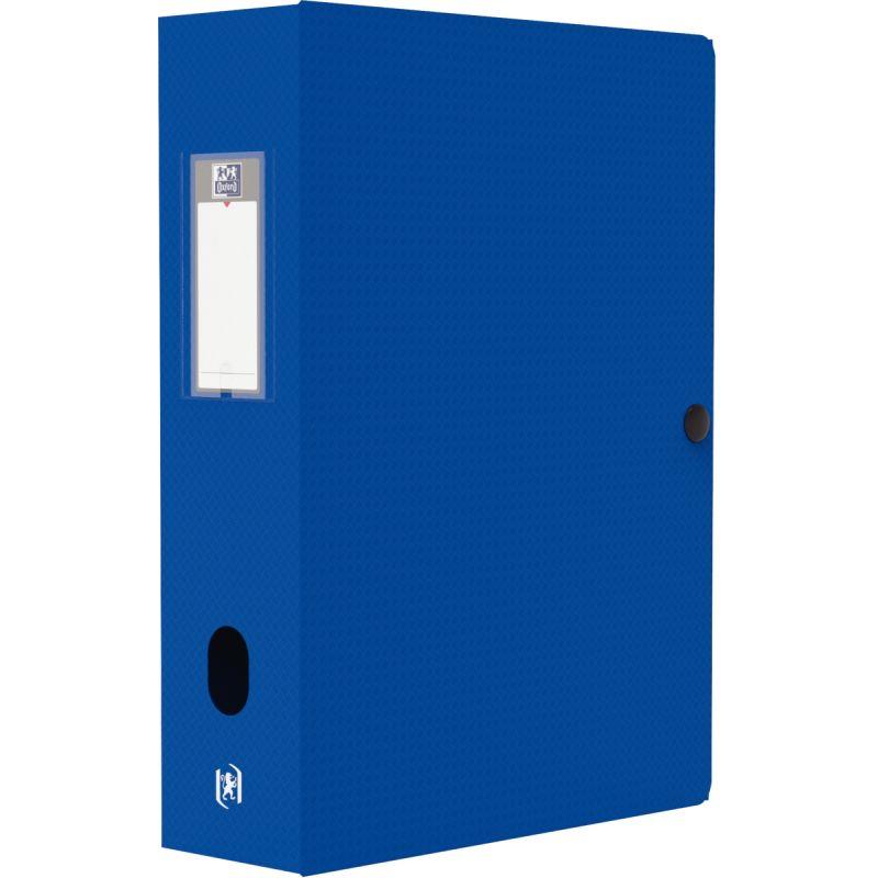 Image de  Boite de classement en polypropylène MEMPHIS dos 8 cm, bleu 