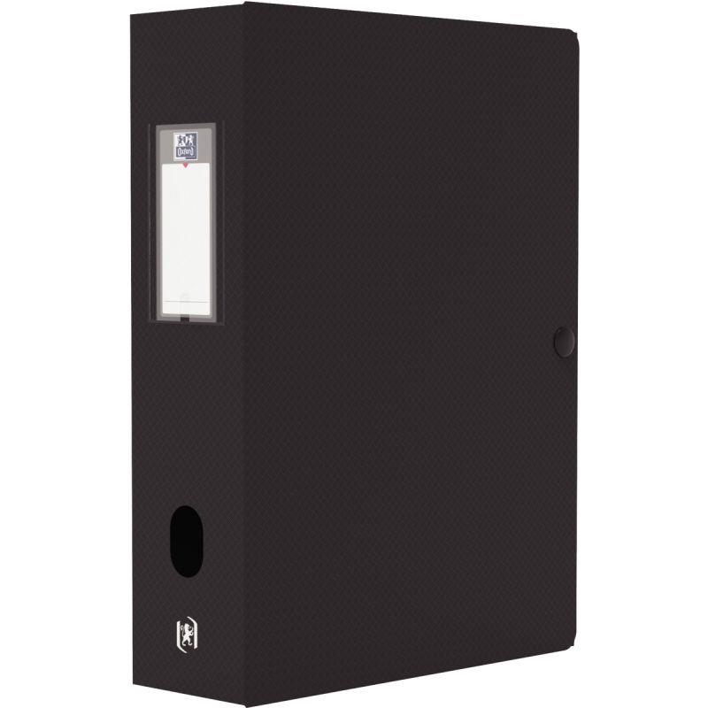 Image de  Boite de classement en polypropylène MEMPHIS dos 8 cm, noir 