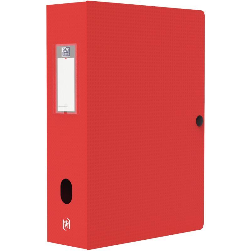 Image de  Boite de classement en polypropylène MEMPHIS dos 8 cm, rouge 