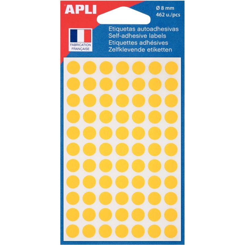 Image de  Etui de 462 pastilles de couleur diamètre 8mm jaune 