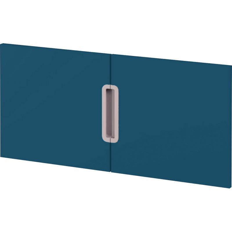 Image de  Lot de 2 portes bleues pour meubles à étagères 