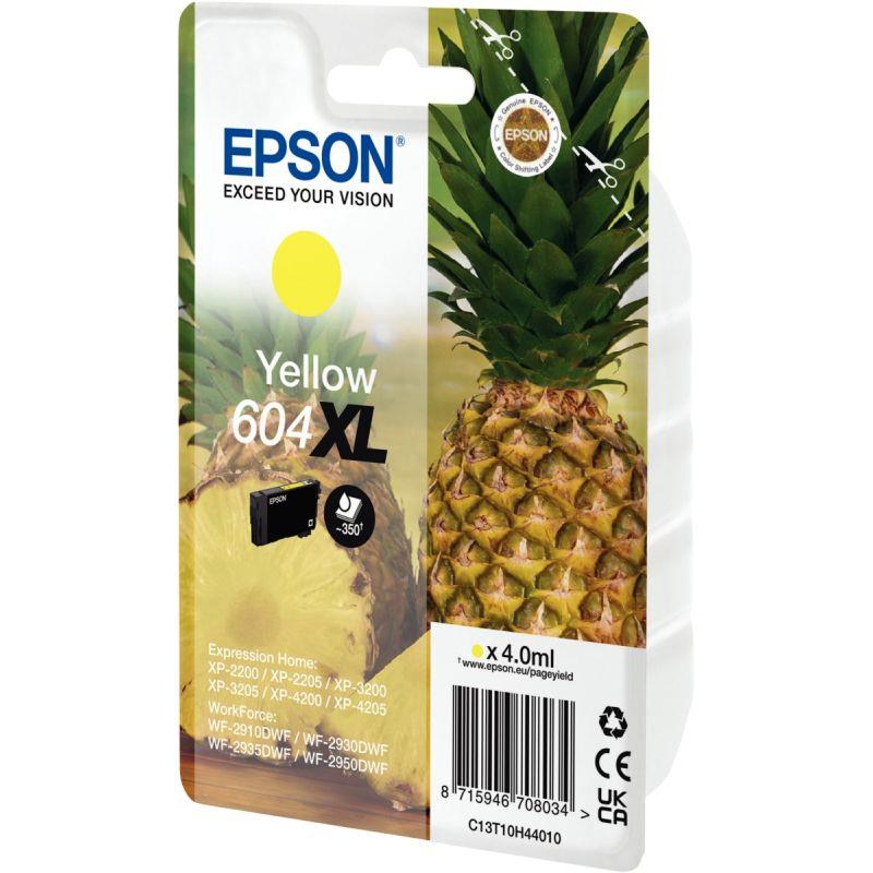 Image de  Epson ANANAS / 604XL cartouche jet d''encre jaune haute capacité authentique (T10H440) 