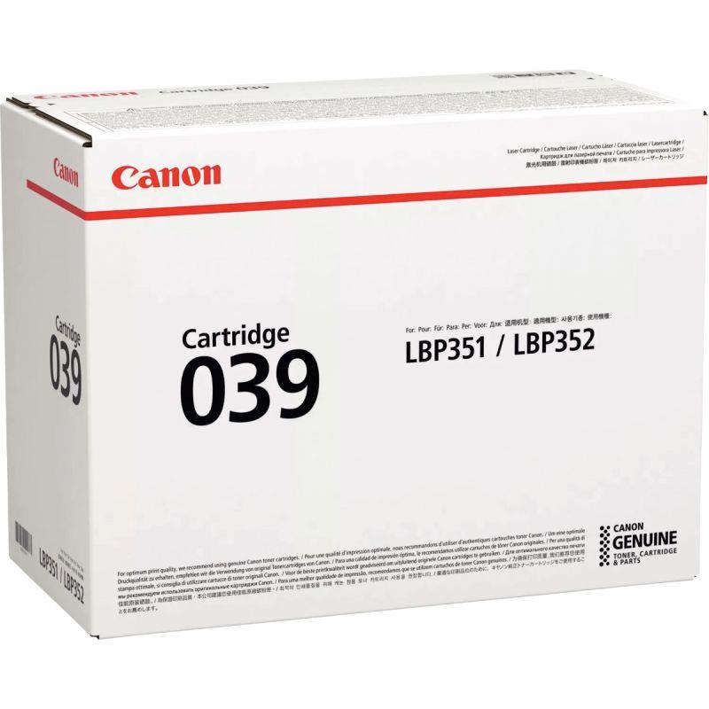 Image de  Canon 039 cartouche laser noir authentique 