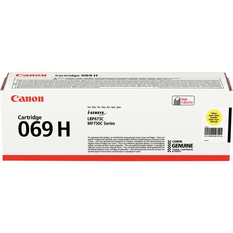 Image de  Canon 069H cartouche laser jaune haute capacité authentique 