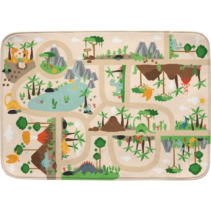 Image de  Tapis ULTRASOFT 150x100cm dinosaures 