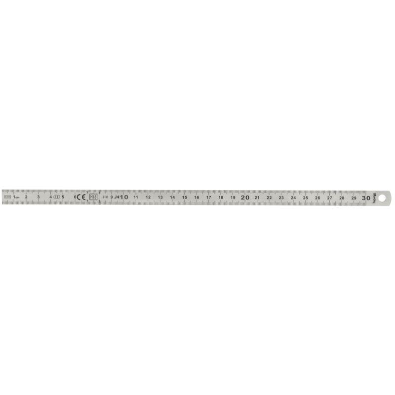 Image de  Reglet inox 2 faces 30 cm 