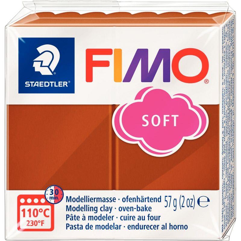 Image de  Bloc de pâte à modeler Fimo Soft, 57 grammes caramel 