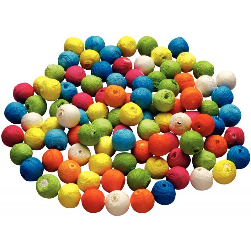 Image de  Sachet de 100 boules cellulose colorées, diamètre 18 mm 