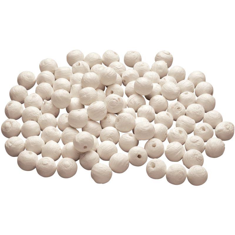 Image de  Sachet de 50 boules cellulose blanches, diamètre 40 mm 