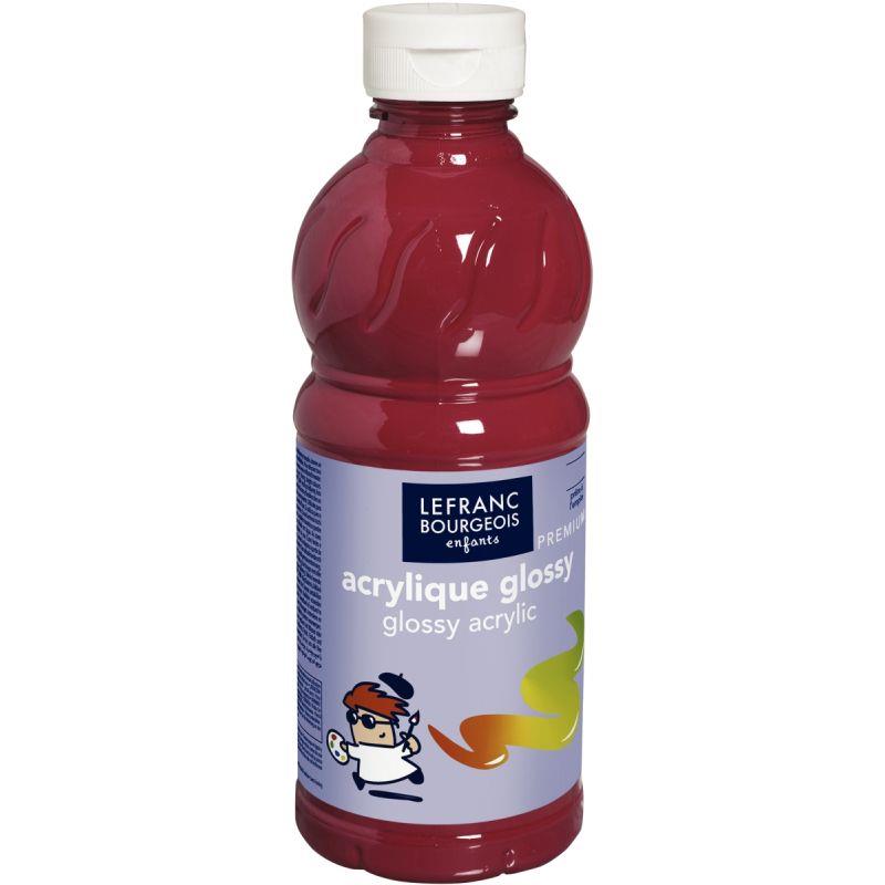 Image de  Flacon 500ml d''acrylique Glossy Lefranc Bourgeois, magenta 