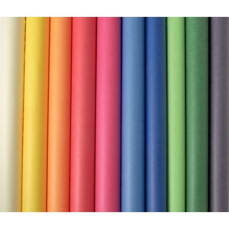 Image de  Boîte de 10 rouleaux de papier kraft format 3 x 0,70 m couleurs assorties 