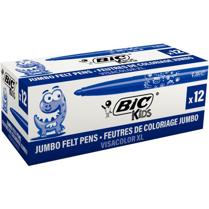 Image de  Boîte de 12 feutres Visacolor XL bleu 