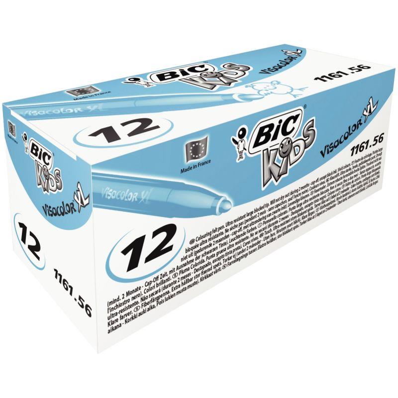 Image de  Boîte de 12 feutres Visacolor XL bleu clair 