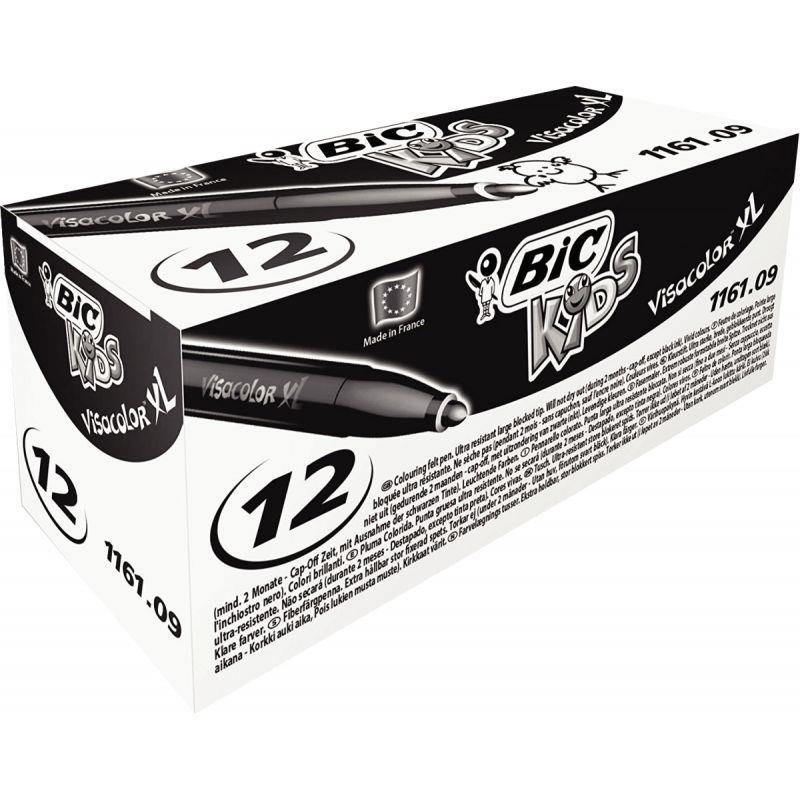 Image de  Boîte de 12 feutres Visacolor XL noir 