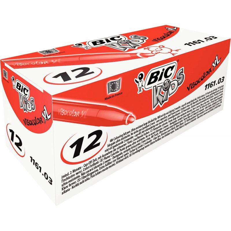 Image de  Boîte de 12 feutres Visacolor XL rouge 