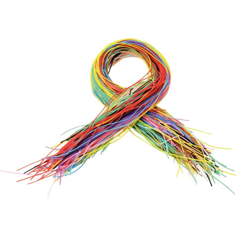 Image de  Lot de 200 scoubidous longueur 80 cm 10 couleurs assorties 