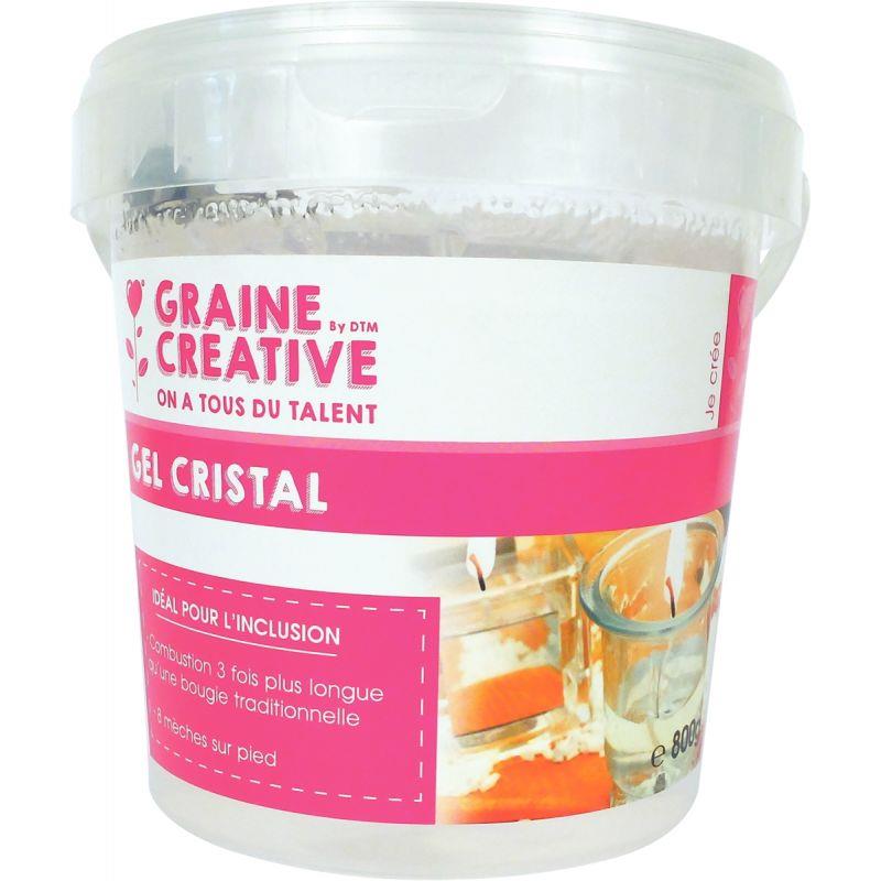 Image de  Pot de 800g de gel cristal pour bougies 