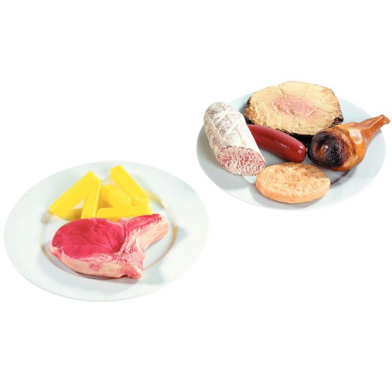 Image de  Sachet de 7 viandes et 5 frites en plastique 