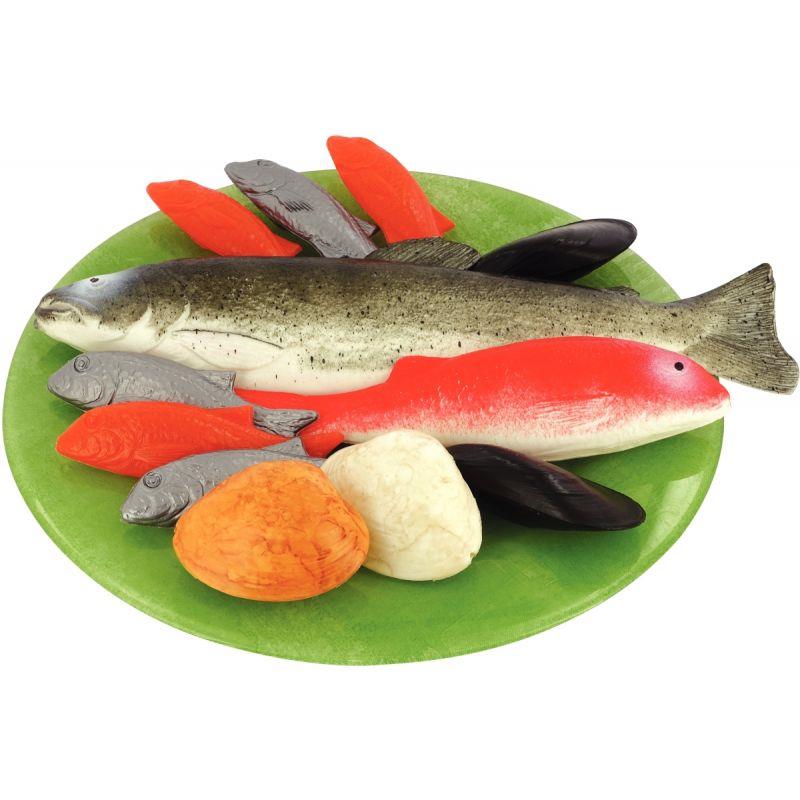 Image de  Sachet de 12 poissons en plastique 