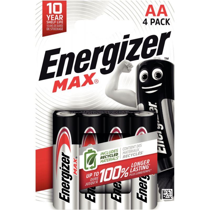 Image de  Blister de 4 piles 1.5 Volt alcaline MAX AA / LR06 