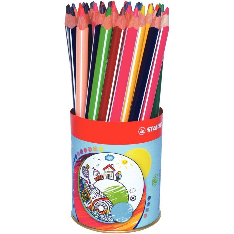 Image de  Pot de 36 crayons de couleur Trio assortis 