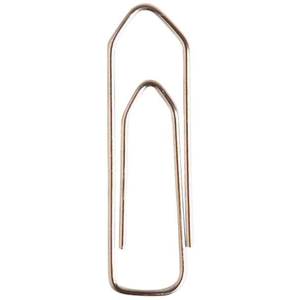 Image de  Boîte de 1000 trombones 25 mm bout chevron nickelé 