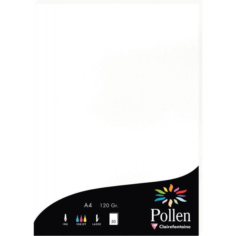 Image de  Paquet de 50 feuilles Pollen 210x297mm 120g blanc 