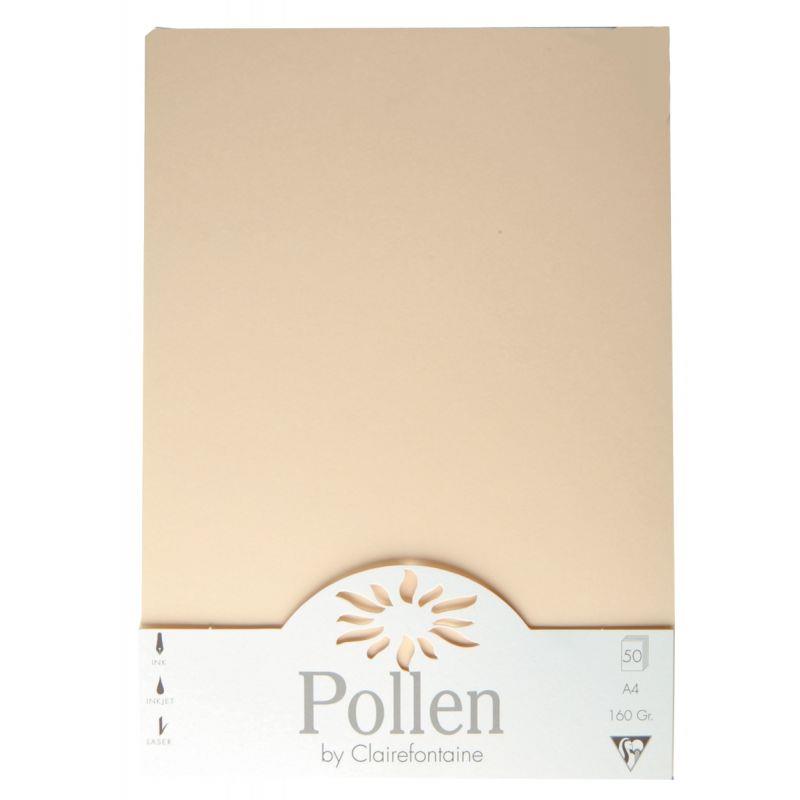 Image de  Paquet de 50 feuilles Pollen 210x297mm 160g ivoire 